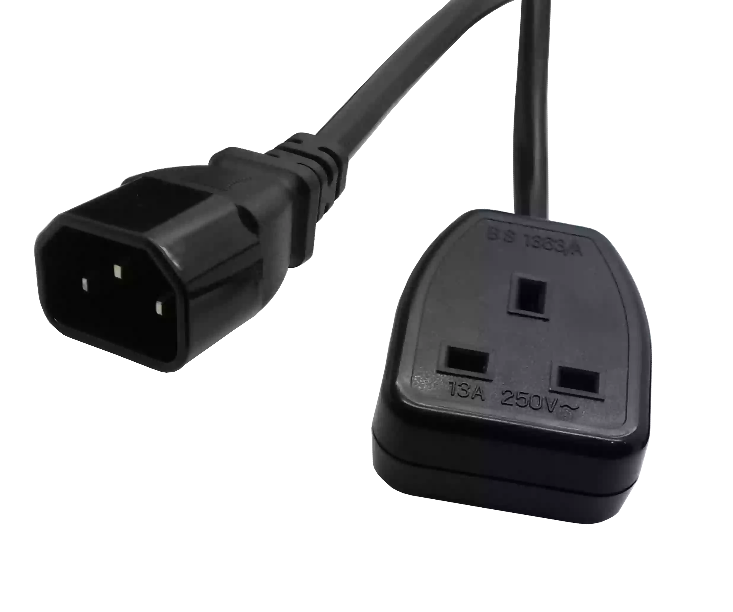 UPS to uk socket plug  power cable { C14 }